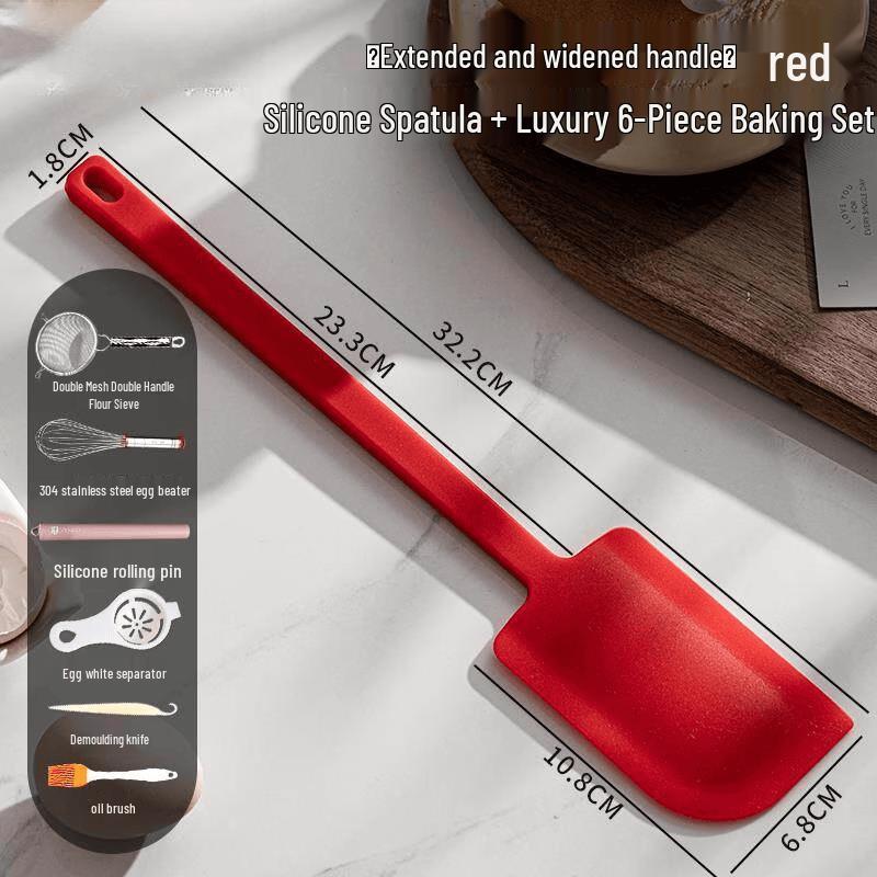 Food-Grade Silicone Spatula & Baking Tool Set