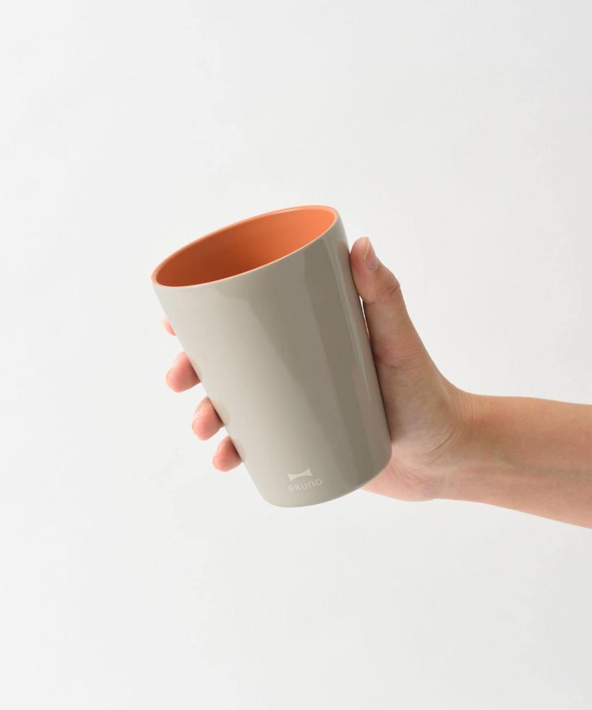 BRUNO Stainless Steel Double-Layer Vacuum Insulation, Thermal Insulation, Green, Ceramic Coated Tumbler, Tall, 450, BHK273-GR