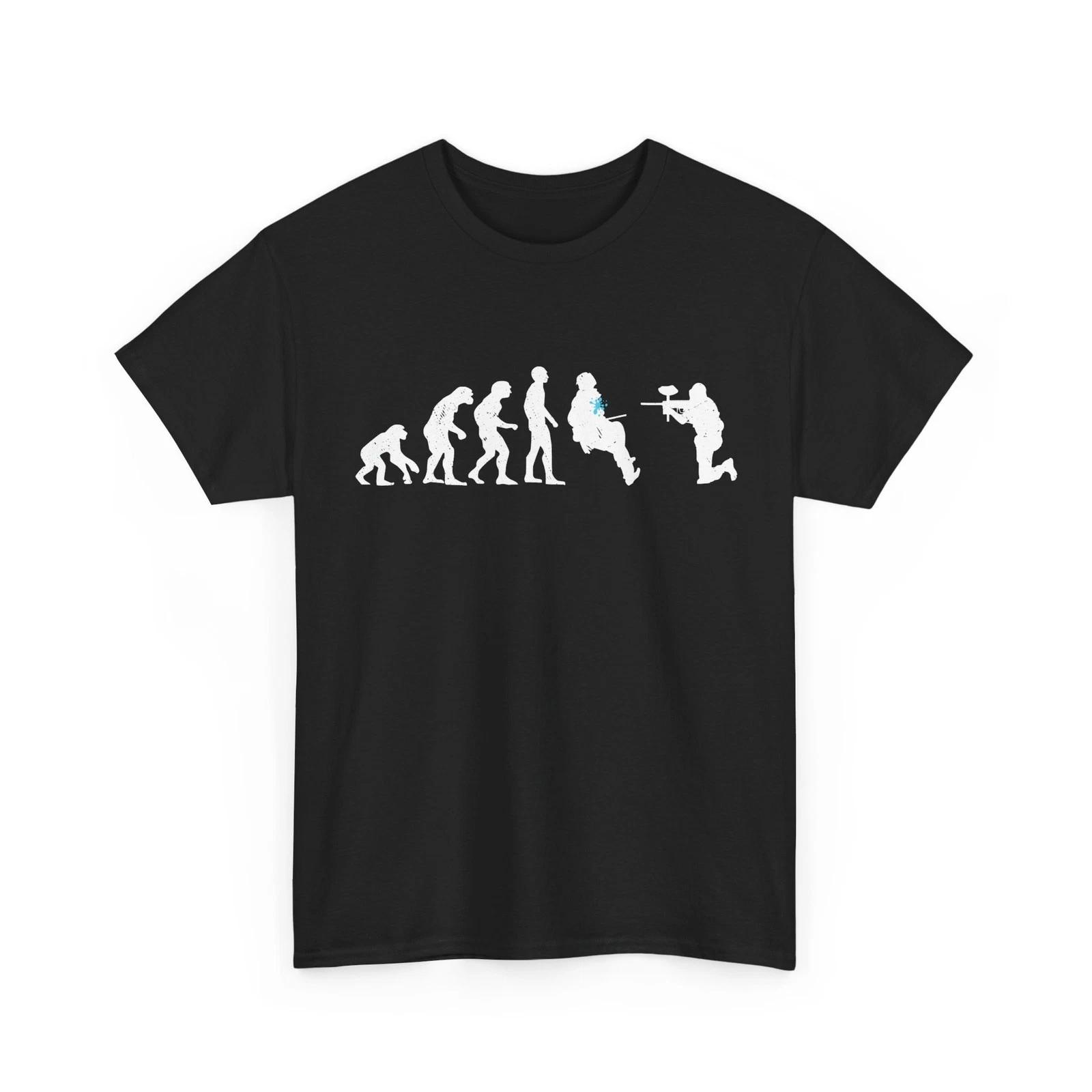 Paintball T shirt, Paintballer Evolution Paintballing Women Men Shirt S