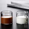 Shangqi Double Spout High Borosilicate Glass Mini Milk Pitcher