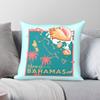 Bahamas Shell Nassau Travel Square Pillowcase Polyester Linen Velvet Printed Zip Decorative Sofa Seater Cushion Case