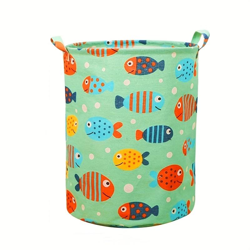 Foldable Fabric Laundry Basket Clothes Hamper Storage Bin for Home Toy Organizer