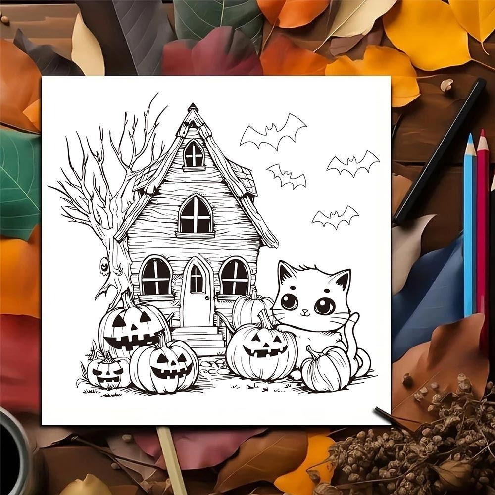 Educational Coloring Book Cartoon Doodles Book Creative Paperback  for Adults And Teens