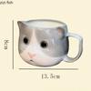 Cartoon Cat Cup Ceramic Mug Hand Drawn Coffee Cup Couple's Water Cups Office Afternoon Tea Mugs Breakfast Cups Milk Mug