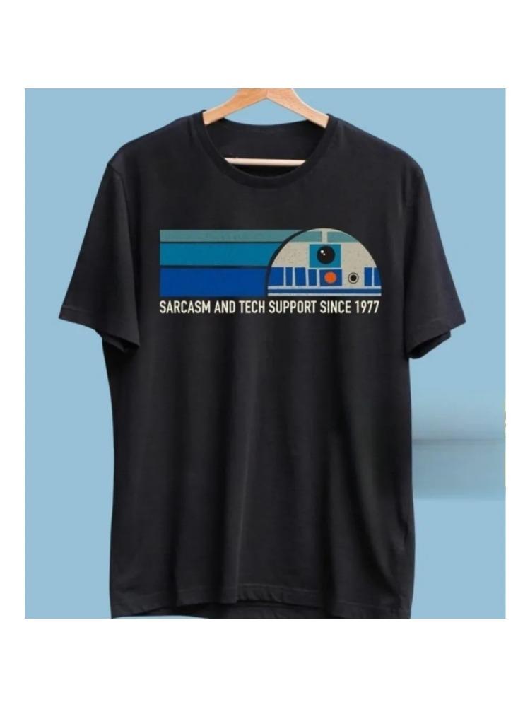 Sarcasm and Tech Support Since 1977 Sarcasm Shirt Funny Computer Developer Sarcasm Gift Shirt Retro Style Streetwear Shirt 3XL