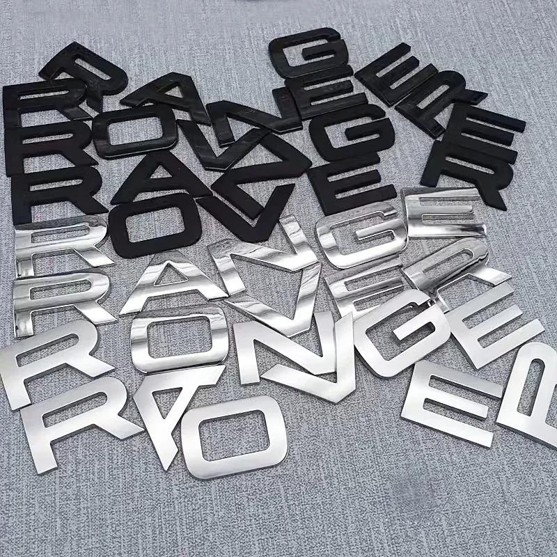 Insignia de Emblema de Calavera de Capó Delantero de Coche 3D ABS Pegatina de Letras para Logo de Range Rover Para Range Rover Evoque Sport HSE SE V8 Accesorios
