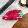 Pinza para el pelo de fresa de acetato Serie de frutas de personalidad Pinza Pinza para el pelo de sandía Accesorios para el pelo Pinzas de cereza Pinzas para el pelo de mujer