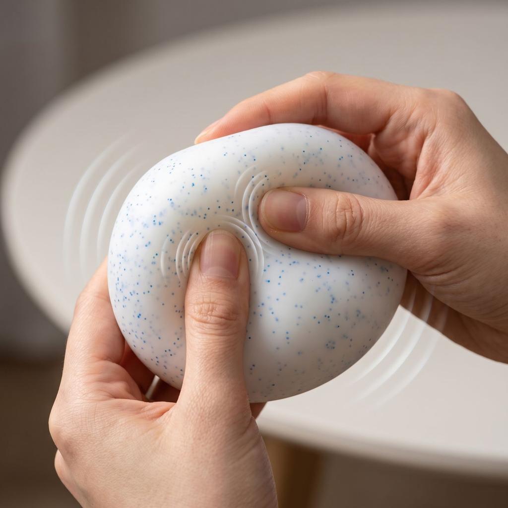 Snow Ball Crunch: Squeaking Snowball Stress Relief Toy