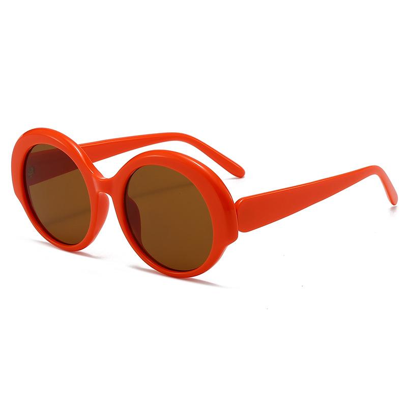Retro Runde Sonnenbrille für Damen Herren Vintage Mode PC Rahmen Runde Sonnenbrillen Unisex Brillen