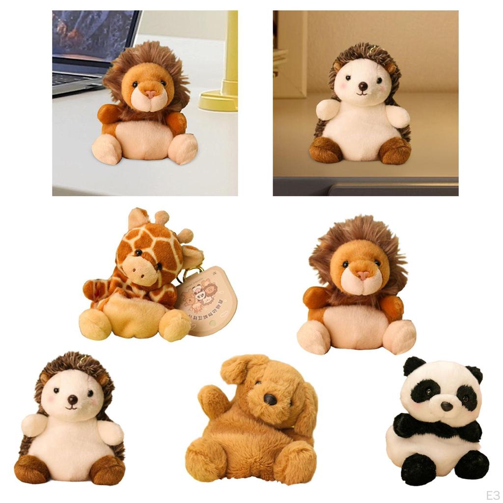 2 Pieces Plush Stuffed Animal Keychain Purse Pendant Cute Backpack Decoration Easter Car