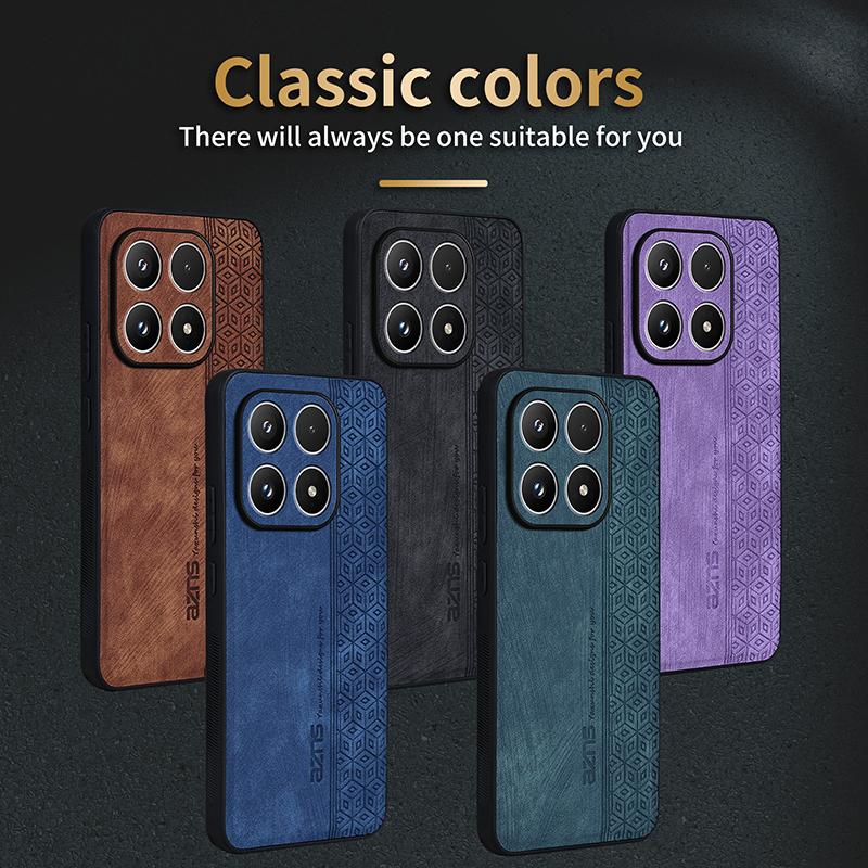 Funda de Teléfono de Cuero PU de Lujo EUCAGR para Xiaomi 15T Pro Mi15T, Funda Trasera Suave a Prueba de Golpes para Xiaomi 15TPro