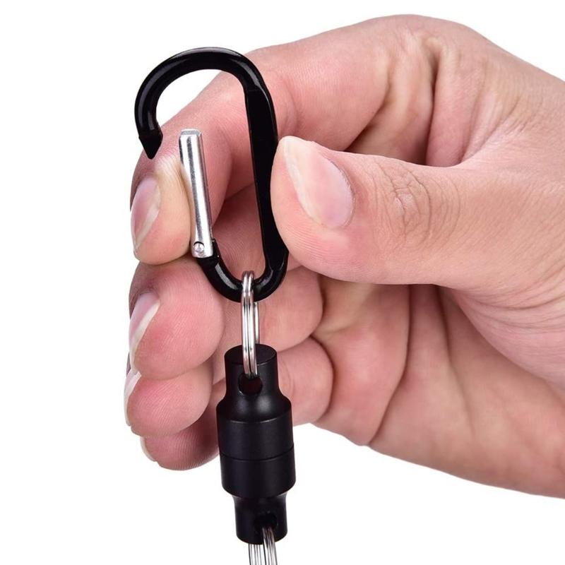 Fishing Tools Hook Magnet Buckle Fly Fishing Magnetic Net Release Hanging Holder Lanyard Clip Carabiners Magnet Buckle