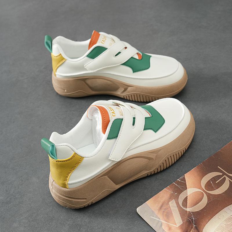 

Кожаные маленькие белые туфли женские весенне-осенние новые мягкие подошвы супермягкие на плоской подошве повседневные туфли женские амортизирующие спортивные туфли 40 зелёный