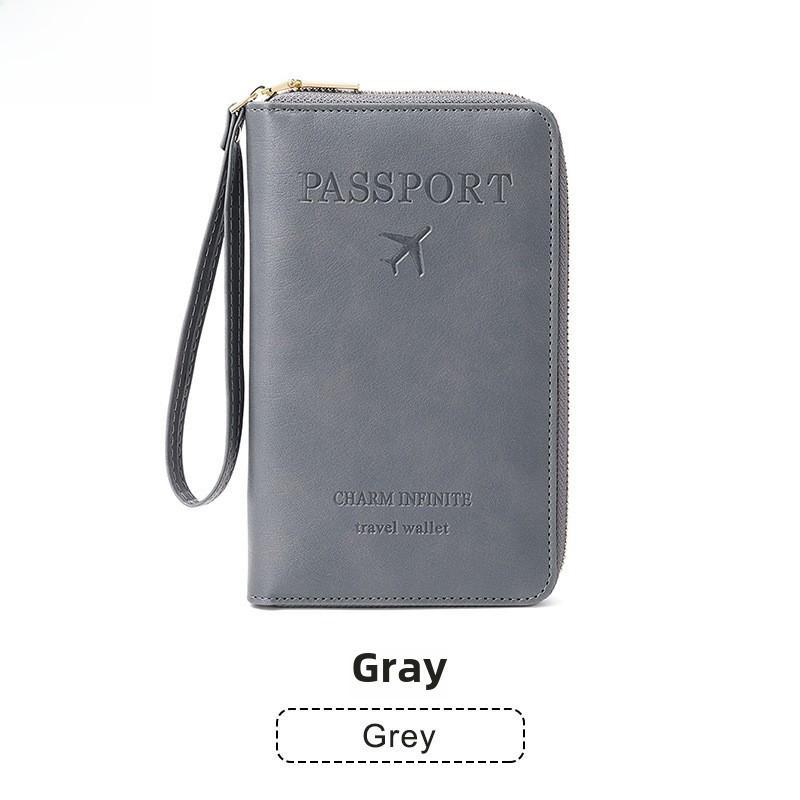 

Многофункциональный держатель паспорта RFID и дорожный кошелек на молнии
