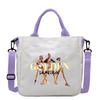 KPop Demon Hunters Shoulder Bag Kawaii Cartoon Handbag Large Capacity Crossbody Fashion Portable Canvas Storage Bags Gift Kid Friendly Entertaining