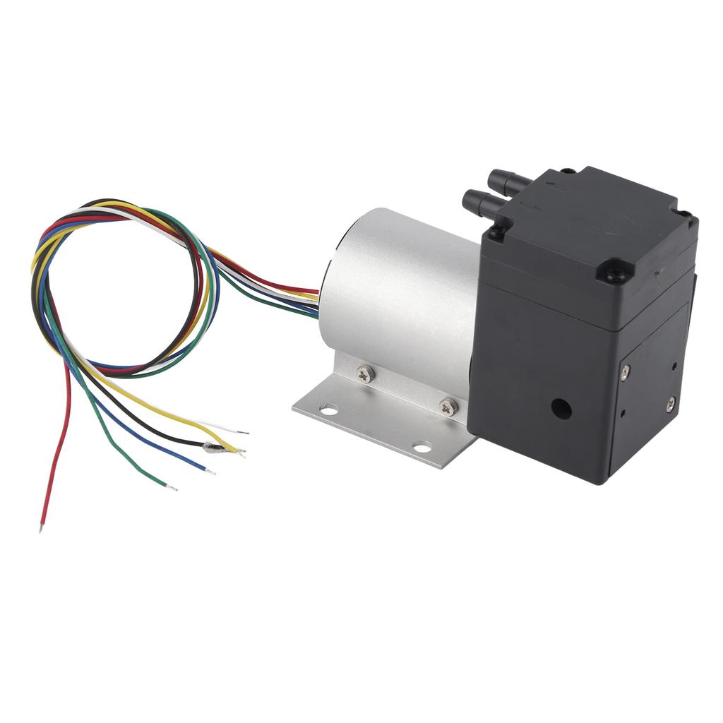 Micro Vacuum Pump Sturdy High Low Temperature Resistance Brushless Oil Free Diaphragm Pump DC12V 10W