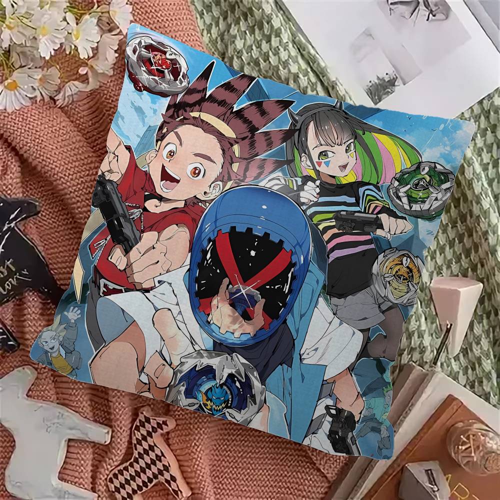Anime Bbeyblade X Cushion Cover Inches Farmhouse Decor Home Throw Pillow Covers for Couch Decorations