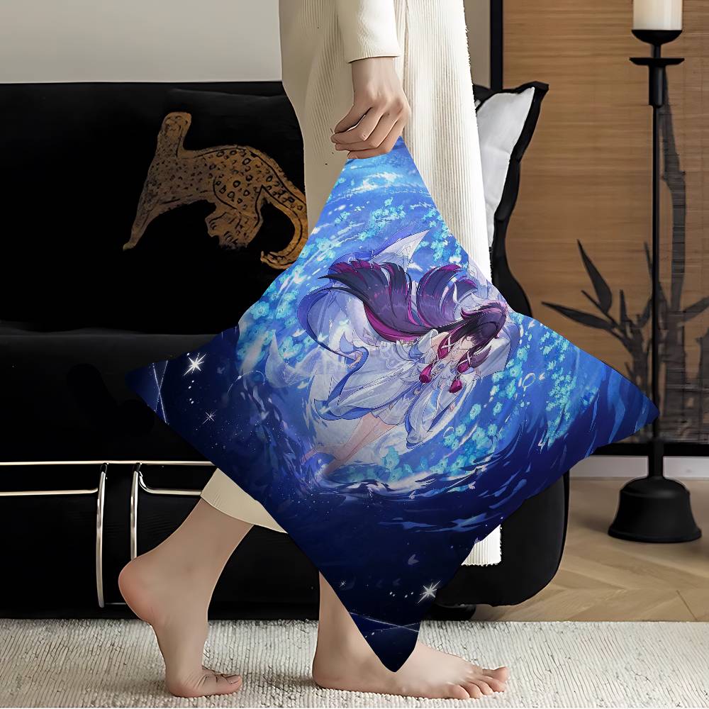 Genshin Impact Columbina Cushion Cover Decorative Pillow Sofa Home Decor case pillow cases