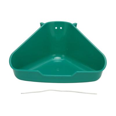 Кутовий ящик для туалету для маленьких тварин у формі віяла, дресирувальник для морських свинок, шиншил.