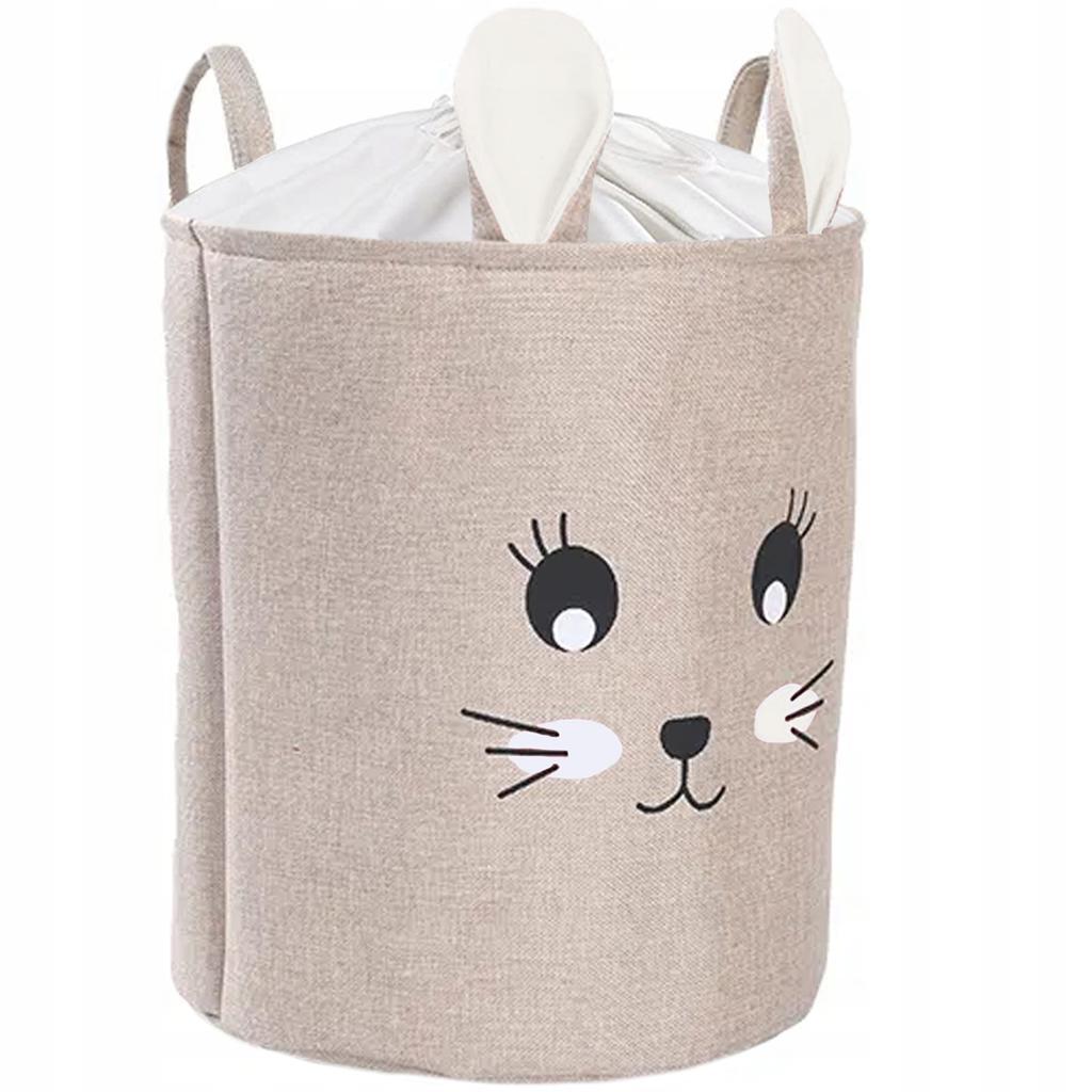 Toy Storage Basket With Drawstring Large Sipo Rabbit