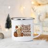 Tis The Season Enamel Mug Pumpkin Spice Fall Coffee Mug Cute Autumn Coffee Latte Cup Campers Gifts Ideas Cup Autumn Drinks