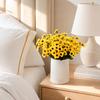 DYS 24 Heads Artificial Sunflower Bouquet, Lifelike Silk Daisy, Flexible Stems DIY Floral Arrangement for Home Desktop Shop Wedding Photography Decor
