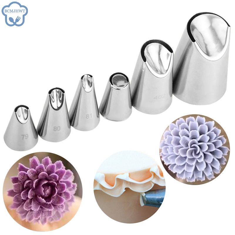 

#79#80#81#401#402 Chrysanthemum Nozzles For Decorating Cake Tulip Pastry Nozzle Succulents Icing Piping Tips Bakeware Pastry