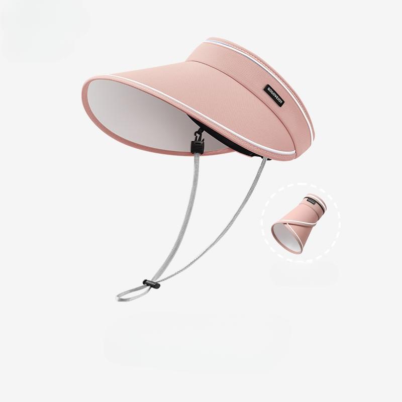 Women Outdoor Summer Visor Hat UV Resistant Large Brim Adjustable Foldable Sun Proof Tennis Cap Golf Hats