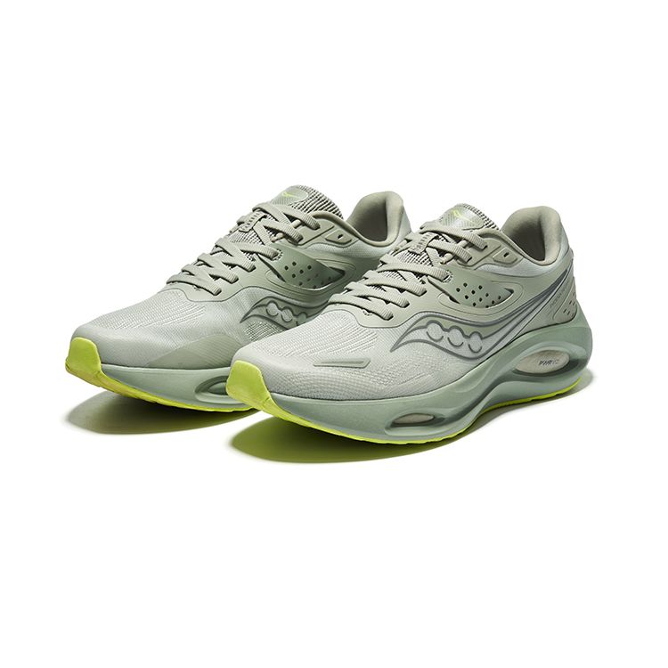 Saucony Phoenix LS Casual Comfortable Non-Slip Durable Low-Top Running Shoes Men Running Shoes Green S28202-3