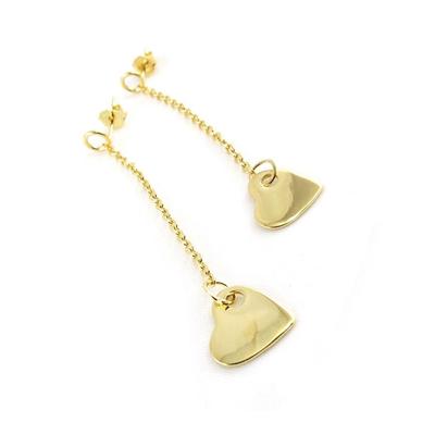[G2022] - Gold Plated 'Love' Earrings Golden