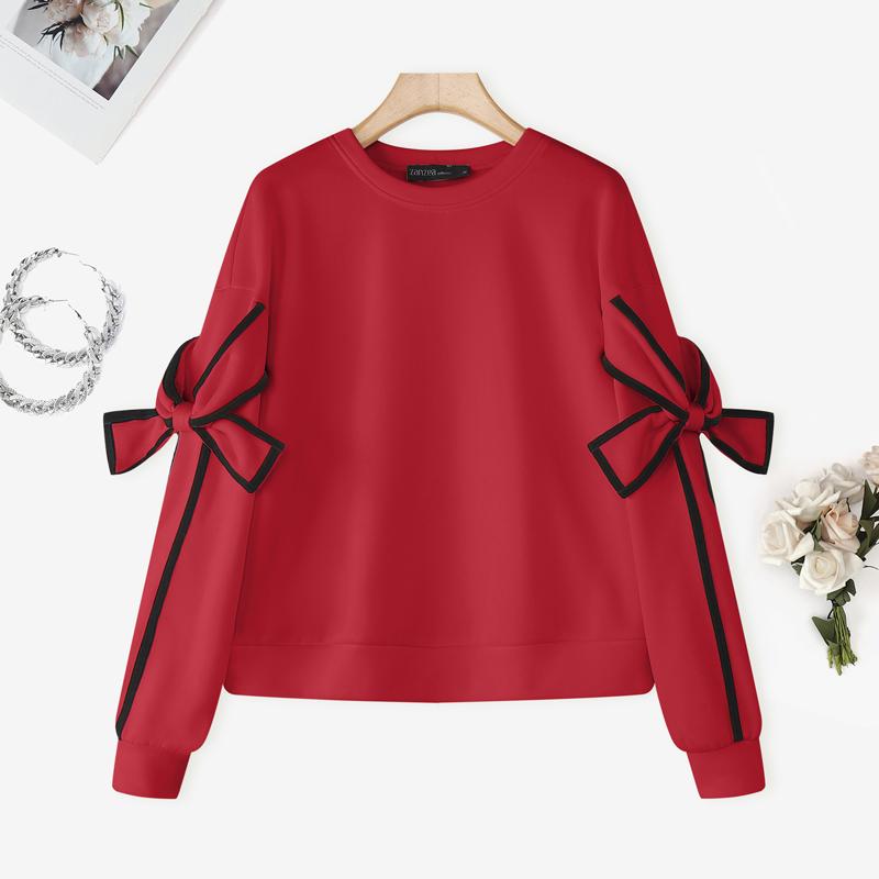 

ZANZEA Женская повседневная блузка с круглым вырезом, свободная, осенняя, с длинным рукавом 3XL темно-розовый