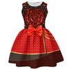 Kids love-Descendants5 Princess Pink Costume Queen Red Print Dress for Girls Halloween Fantasia Clothing Children Carnival Party Suit
