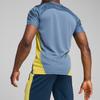 Puma X Neymar Jr FW24 BNA Logo Marki Outdoorowy Casualowy Sportowy Pulower z Okrągłym Dekoltem z Krótkim Rękawem Koszulka Piłkarska Męska Top Niebieski-Horyzont Pele-Żółty 659710-10
