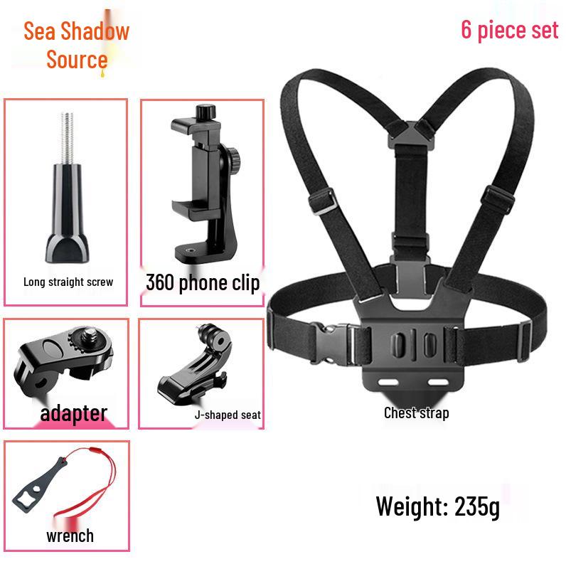 GoPro13 Chest Mount Camera and Phone Holder for Outdoor Activities