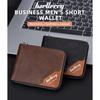 Wallet Men's Short European American Business Multifunctional Color Blocked Fashionable Change Bag Trend
