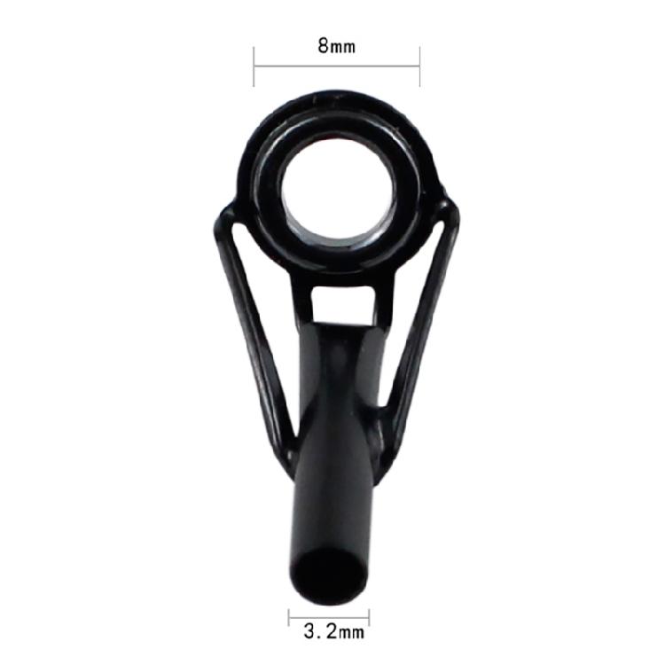 40Pcs Rod Tip Ceramic Guide Rings Fishing Rod Tip Guides Replacement Kits Rod Eyelet Rod Tip Repair Kits Easy to Use