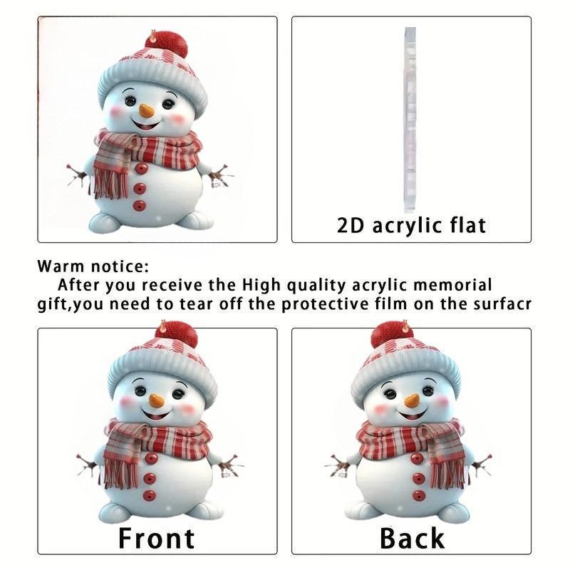 New Product Cute Cartoon Christmas Snowman Car Hanging Home Christmas Tree Ornament Pendant Christmas Decoration Backpack Key Pendant