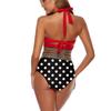 New Plus Size Bikini Polka Dot Sexy Swimsuit Split High Waist Swimsuit Fashion