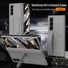 Orginal Matte Skin Feelwith S Pen Stand Phone Case for Samsung Galaxy Z Fold 7 6 5 4 3 Wristband Holder Hinge Slot Protect Cover