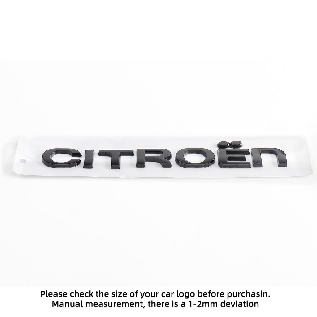 1PCS Car ABS Letter Logo Sticker Body Trunk Decoration Sticker Accessories For Citroen C1 C2 C3 C4 Picasso C4L C5 Berlingo Saxo