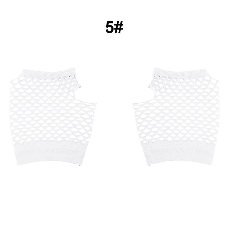 Girls Neon Short Fishnet Fingerless Gloves Gloves Party Gloves Fishnet Gloves