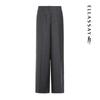 ELLASSAY Women's Elegant Wide-Leg Wool Trousers