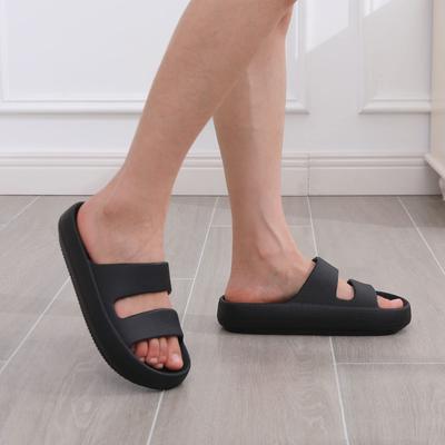 Fashion Kidmi Pillow Women Slippers and Men Non Slip Quick Drying Shower Slides Indoor Bathroom Sandals Soft Cushion Thick Sole Slippers