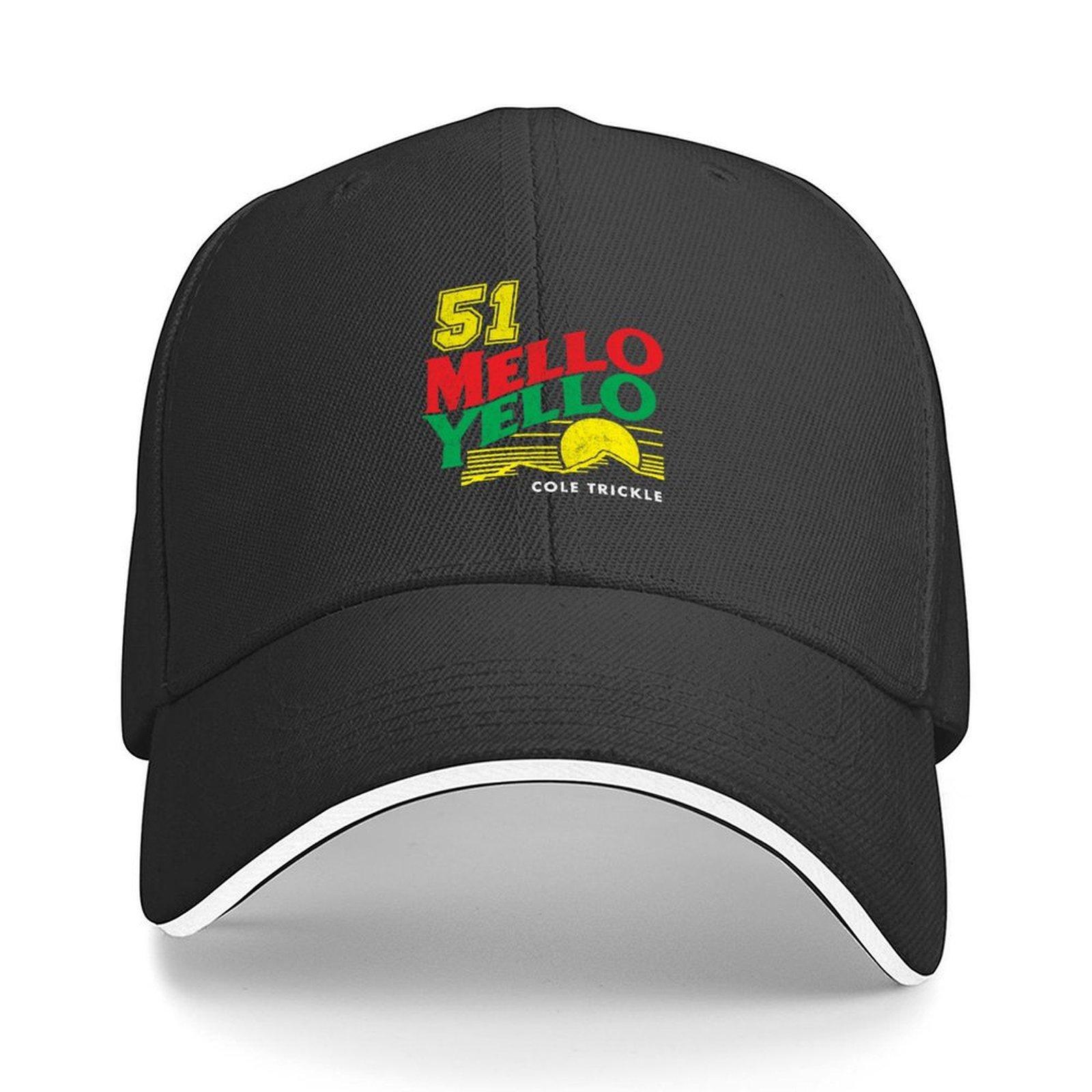 51 Mello Yello Cole Trickle Vintage Logo Baseball Cap New In The Hat Hip Hop Golf Hat Man For Girls Mens