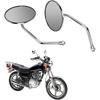 High Definition Clear View Motorcycle Rear View Mirror - Stainless Steel - 2PCS Replacement for Gn125 - Improve Safety and Visibility