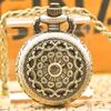 Bronze Delicate Compact Love Spider Web Clamshell Pocket Watch Necklace Small Pocket Watch Gift Pocket Cheap Children's Toys