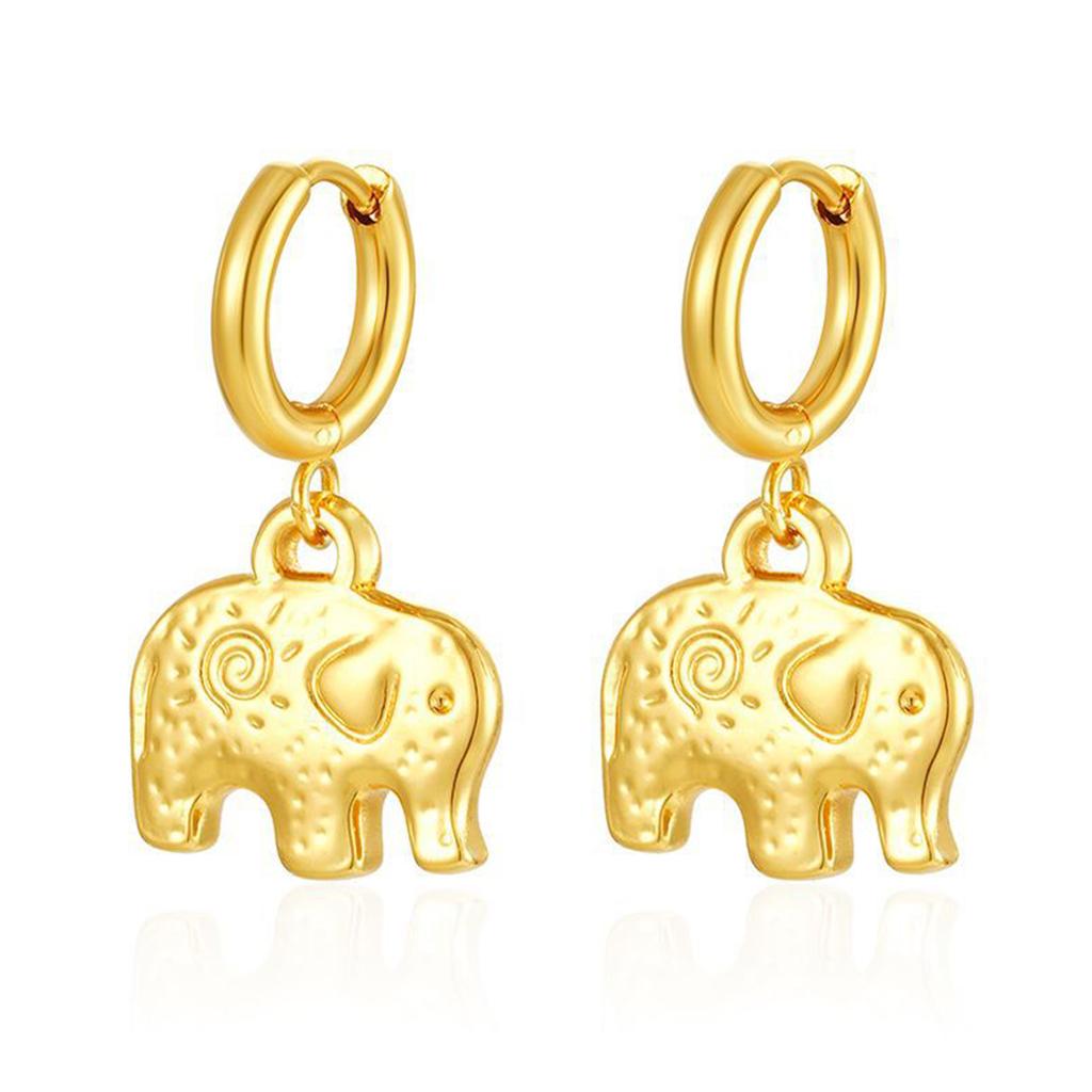 New Summer Collection Elephant Dangle Earrings Jewelry for Women with Hypoallergenic Style Pendant Stud Earrings Gifts