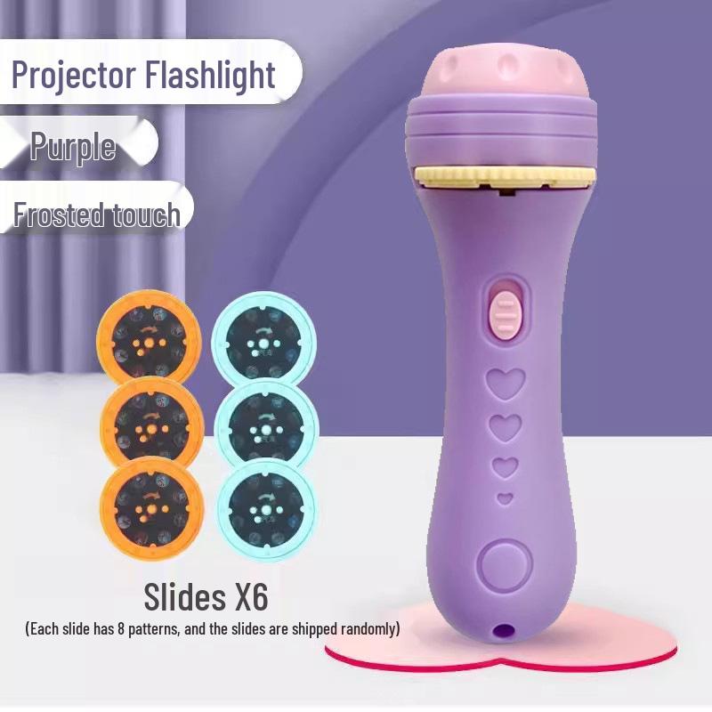 Children's Story Projector: Educational Luminous Toy with Cognitive Pattern Slides for Bedtime.