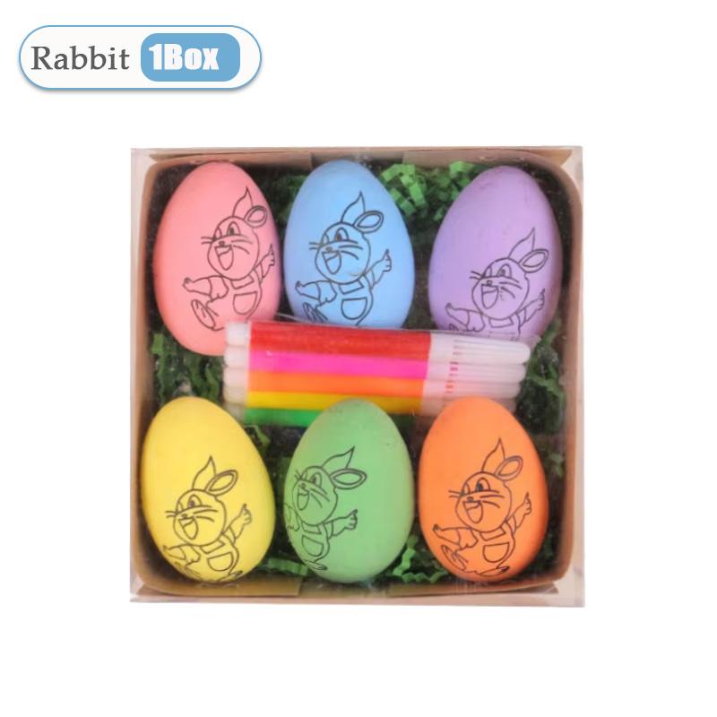 1-20Boxes DIY Painting Easter Eggs with Paint Pen Foam Easter Eggs DIY Doodle Kit for Easter Theme Party Easter Decoration 2025