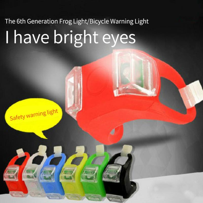 Lampka rowerowa 6 generacji żaba lampka bateria Ag10 silikonowa lampka led rower żaba